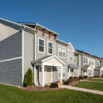 The exterior of our apartments