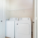 Convenient in home laundry with washer and dryer