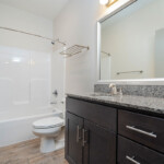 Spacious bathroom interior