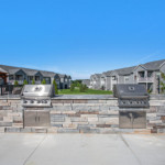 Outdoor grilling area