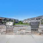 Outdoor grilling area
